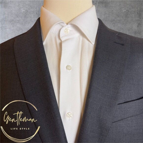 INDOCHINO LUXURY Mens Blazer 44R CASHMERE/WOOL Sport Coat 2-Button Jacket Gray - Picture 4 of 13